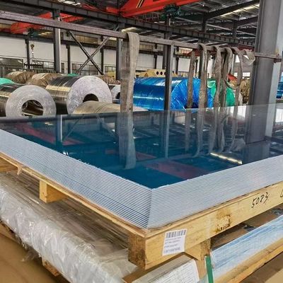 5052 Lembar Aluminium Berkualitas Laut 2.0mm Paduan Magnesium dengan Kekuatan Kelelahan Tinggi untuk Badan Kapal dan Pembangunan Kapal